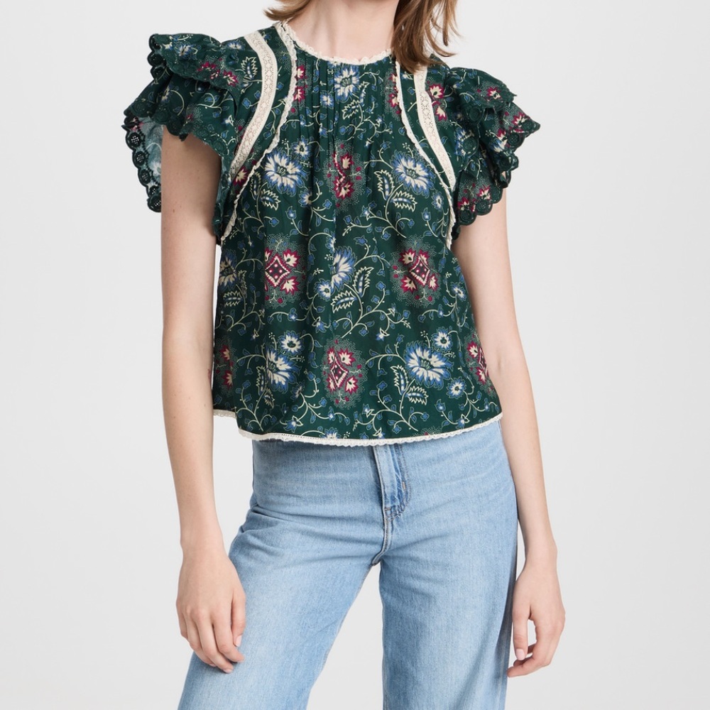 Sea New York Flutter Sleeve Top